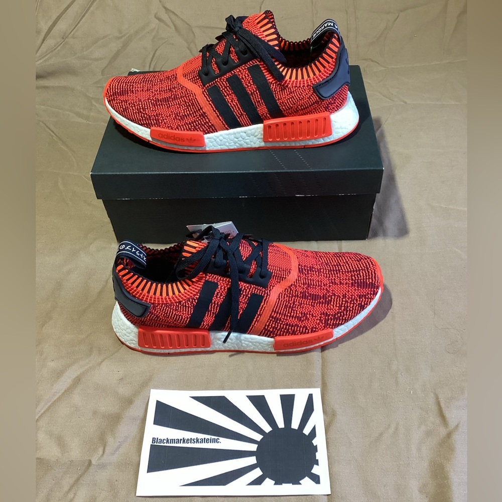 Adidas NMD_R1 Primeknit AI Camo Pack 1 of 900 Red Apple 2.0 CQ1865 Men Size 10.5